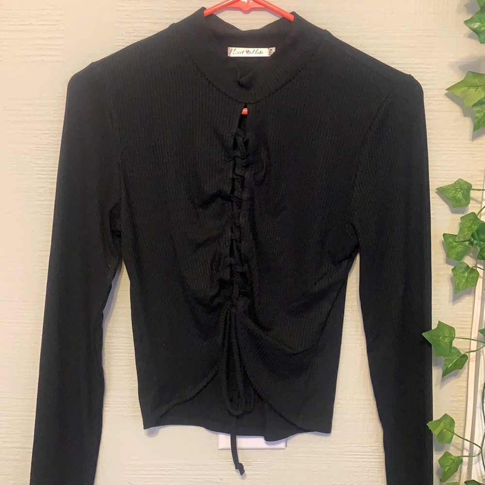 Black Tie Crop Top